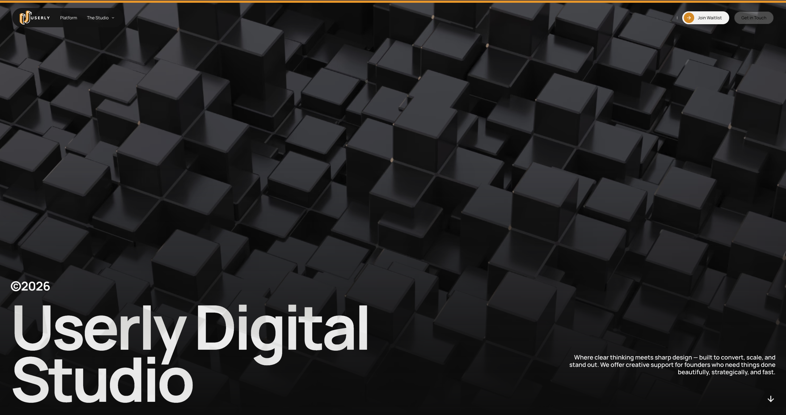 Userly Digital Studio homepage